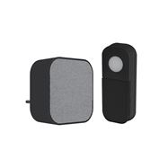 Solight bezdrátový zvonek, do zásuvky, 180m, černý, learning code