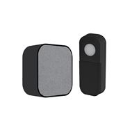 Solight bezdrátový zvonek, bateriový, 180m, černý, learning code