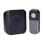 Solight bezdrátový zvonek, do zásuvky, 180m, černý, learning code