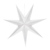 Solight LED vánoční hvězda, závěsná, 60cm, 20x LED, časovač, 2x AA