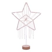 Solight LED vánoční hvězda stolní, pletená, 35x LED, 2x AAA