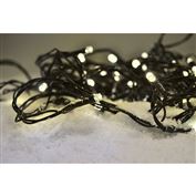 Solight LED vánoční řetěz, 3m, 20 LED, 3 x AA, teplé bílé světlo, zelený kabel