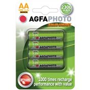 AgfaPhoto nabíjecí NiMH baterie AA, 2300mAh, blistr 4ks