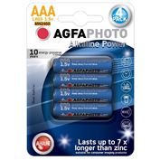 AgfaPhoto Power alkalická baterie LR03/AAA, blistr 4ks
