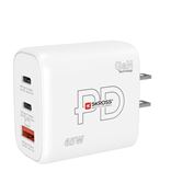 SKROSS USB A+C nabíjecí adaptér Power charger 65W GaN US, Power Delivery, typ A