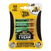 JCB RTU NiMH AA/R06, min.2400mAh, přednabitá, blistr 4 ks
