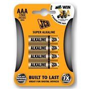 JCB SUPER alkalická baterie LR03, blistr 4 ks