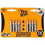 JCB SUPER alkalická baterie LR03, blistr 8 ks