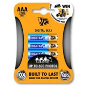 JCB OXI DIGITAL alkalická baterie LR03, blistr 4 ks