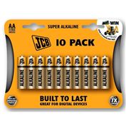 JCB SUPER alkalická baterie LR06, blistr 10 ks