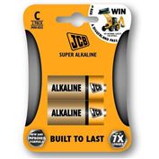 JCB SUPER alkalická baterie LR14, blistr 2 ks