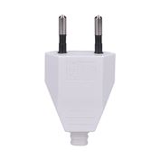 Solight zástrčka plochá 2.5A, přímá, IP20, bílá