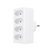 Solight rozbočka, 4x 2,5A, bílá
