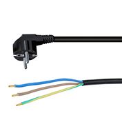 Solight flexo šňůra, 3x 1mm2, černá, 2m