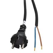 Solight flexo šňůra, 10m, 2 x 1.5mm2, gumová H05RR-F2, černá