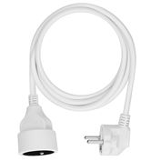 Solight prodlužovací přívod - spojka, 1 zásuvka, 1,5m, 3 x 1mm2, bílá