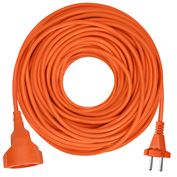 Solight 1z pohyblivý přívod - spojka, 25m, 2 x 1,5mm2, oranžová