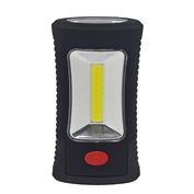 Solight LED svítilna pracovní, 120+40lm, 3W COB + 3 SMD LED, hák + magnet, 3 x AAA