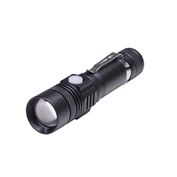 Solight LED nabíjecí svítilna s cyklo držákem, 400lm, zoom, Li-Ion