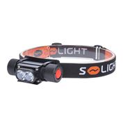 Solight LED čelová nabíjecí svítilna, 650lm, Li-Ion