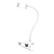 Solight LED stolní nabíjecí lampička, 2W, 210lm, 3CCT, bílá, clip