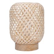 Solight ratanová LED lucerna s LED žárovkou, teplá bílá, 2x AAA, 19cm