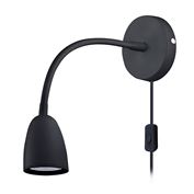 Solight LED nástěnná lampička, stmívatelná, 4W, 280lm, 3000K, černá