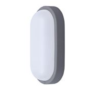 Solight LED venkovní osvětlení oválné, 20W, 1500lm, 4000K, IP54, 26cm, šedá barva