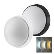 Solight LED venkovní osvětlení, nastavitelná teplota světla - 3CCT, 15/18/20W, 1800lm, 22cm, 2v1 - bílý a černý kryt