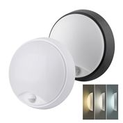 Solight LED venkovní osvětlení se senzorem, 3 CCT,  15/18/20W, 1800lm, 22cm, 2v1 - bílý a černý kryt