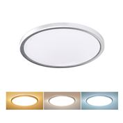 Solight LED osvětlení Acate s ochranou proti vlhkosti, IP54, 24W, 2160lm, 3CCT, 30cm, stříbrná