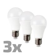 ECOLUX LED žárovka 3-pack, klasický tvar, 12W, E27, 3000K, 270°, 1080lm, 3ks v balení