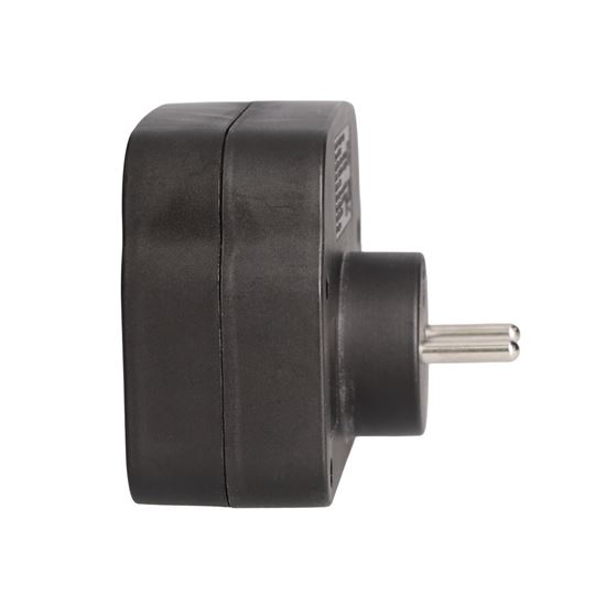 Solight rozbočka 2 x 16A, USB A+C rychlonabíječka 20W PD, černá, vypínač