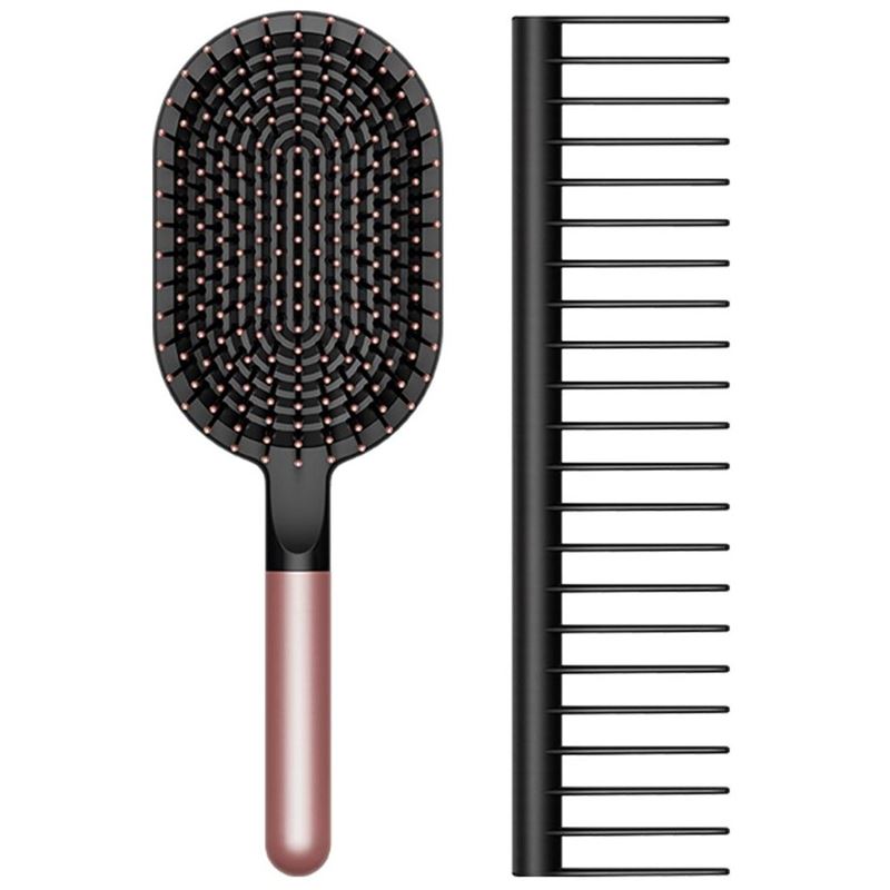 Dyson sada hřeben, plochý kartáč (rosé/černá)
