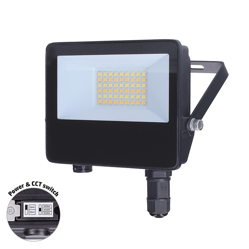 Solight LED reflektor TOP, 20W, max. 2600lm, 3CCT, volitený výkon 100/50%, IP65, rychlokonektor