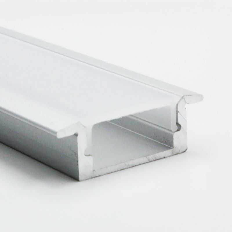Solight hliníková lišta s bočnicemi pro LED pásky, 22x17x8mm, mléčný difuzor, 1m