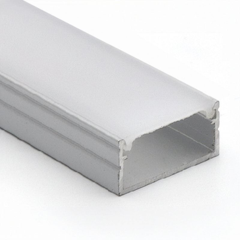 Solight hliníková lišta pro LED pásky 2, 18x9mm, mléčný difuzor, 1m