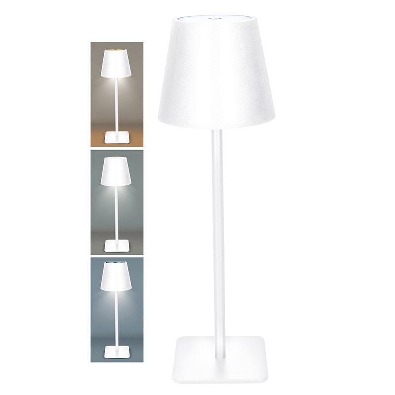 Solight LED nabíjecí lampička Lucca, 120lm, změna CCT, stmívání, bílá