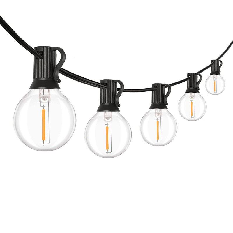 Solight LED venkovní řetěz s žárovkami, 25 žárovek, 15m+5m, 750lm, teplá bílá