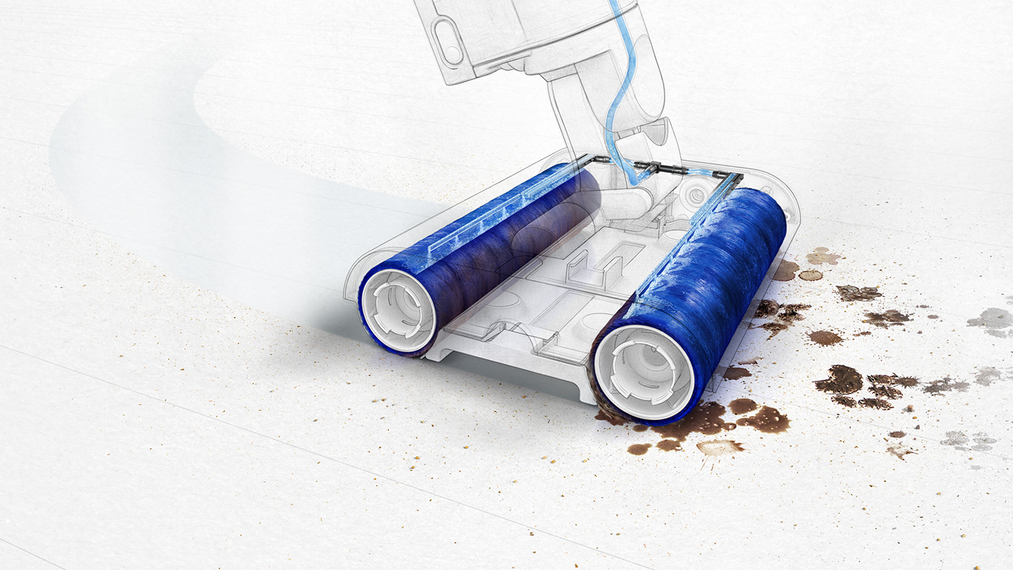 Odstraňuje mokré i suché nečistoty